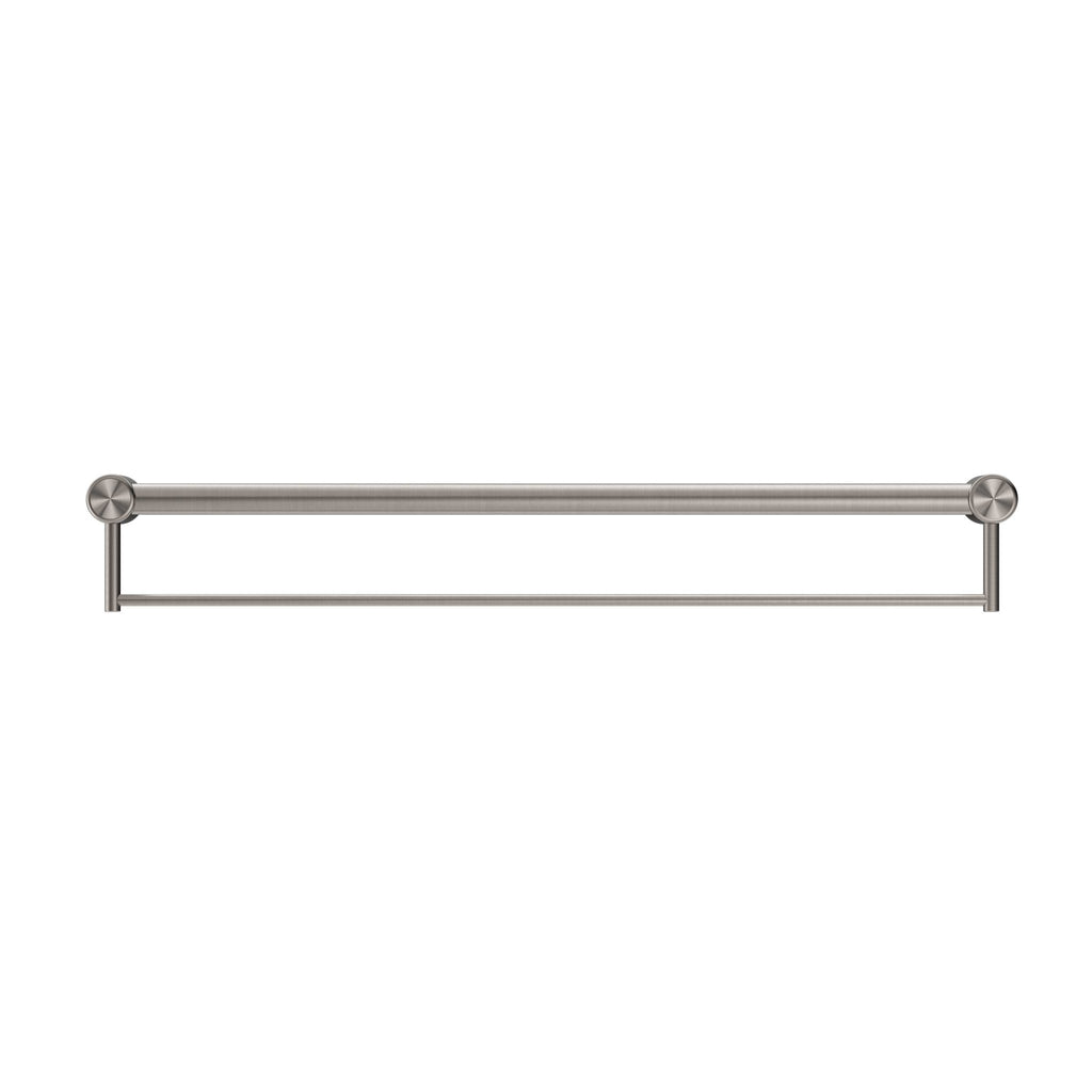 Mecca Care 32mm Grab Rail with Towel Holder 900mm - Hera BathwareBrushed Gold