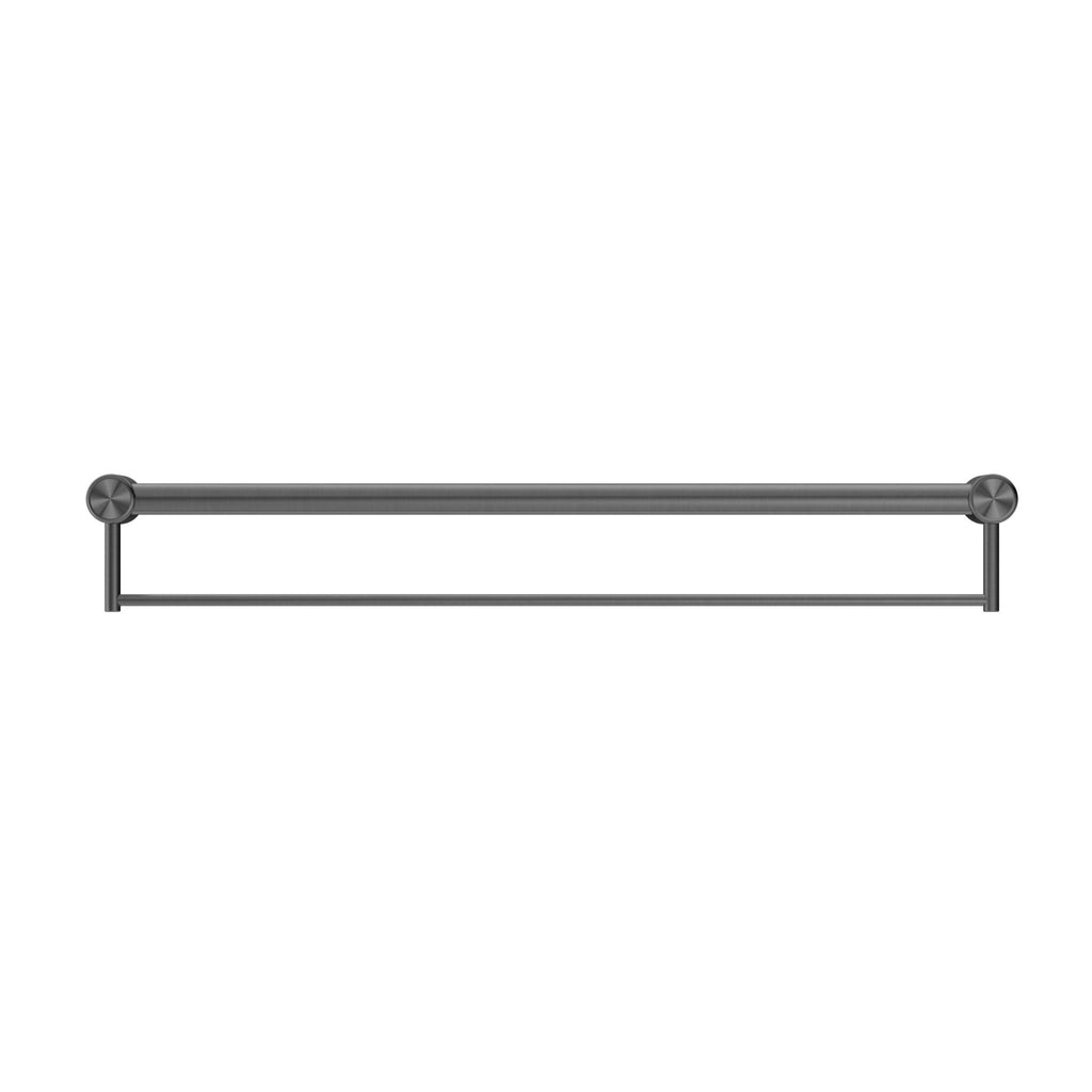 Mecca Care 32mm Grab Rail with Towel Holder 900mm - Hera BathwareBrushed Gold