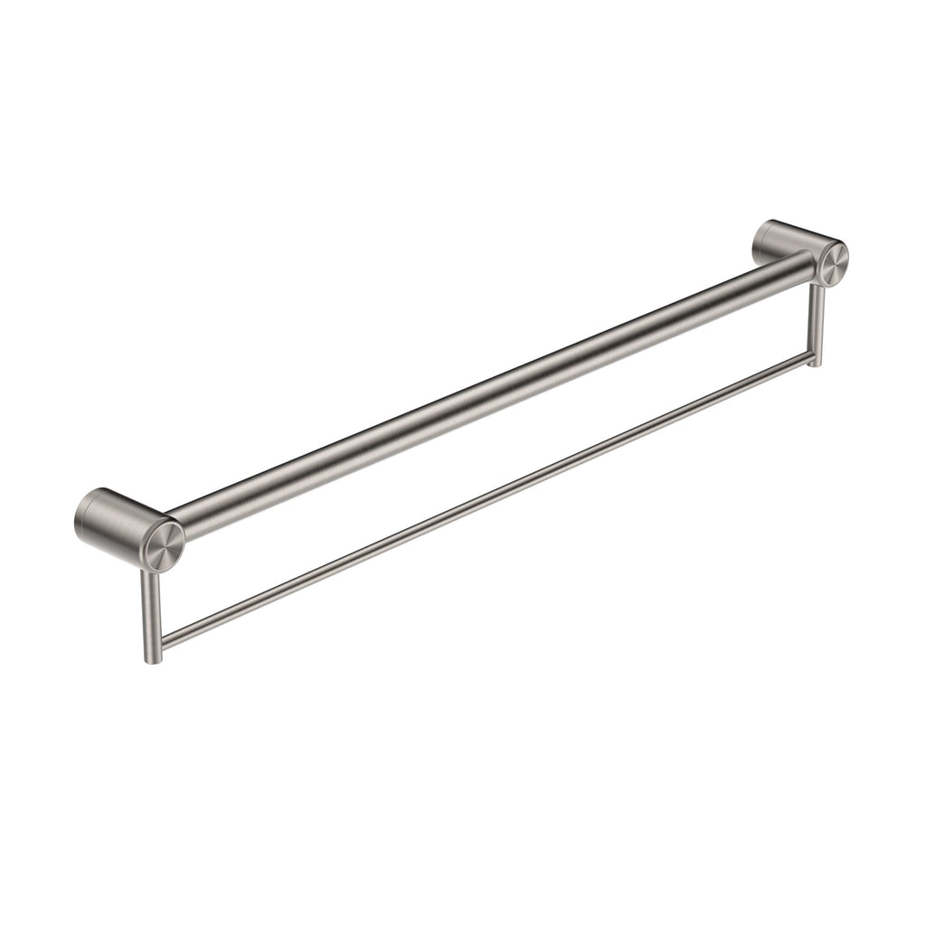 Mecca Care 32mm Grab Rail with Towel Holder 900mm - Hera BathwareBrushed Nickel