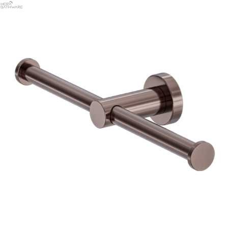 MECCA Double Toilet Roll Holders - Hera BathwareBrushed Bronze