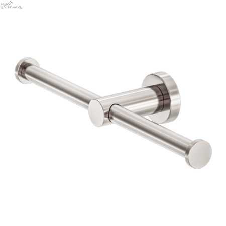 MECCA Double Toilet Roll Holders - Hera BathwareBrushed Nickel