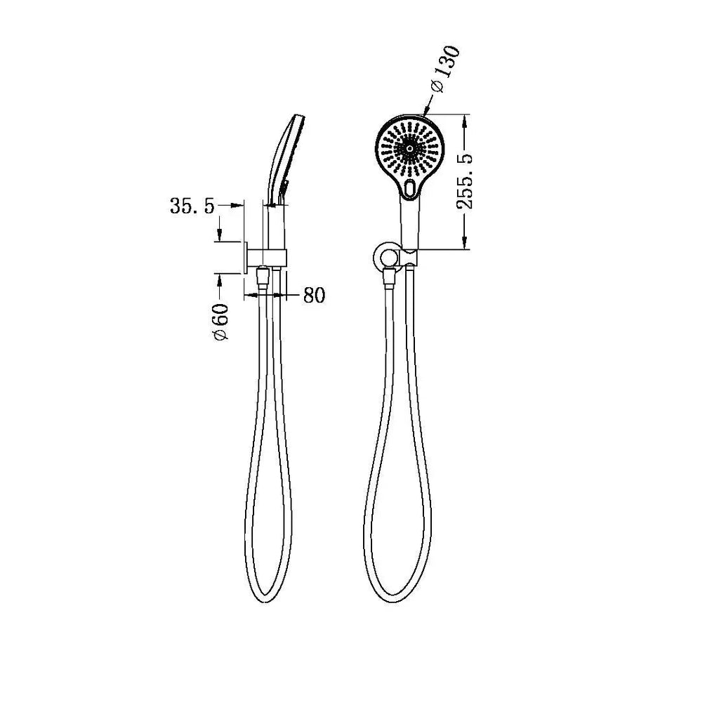 MECCA Hand Shower Bracket - Hera BathwareBrushed Bronze