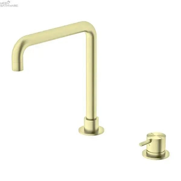 MECCA Hob Square Spout Basin Mixer - Hera BathwareBrushed Gold