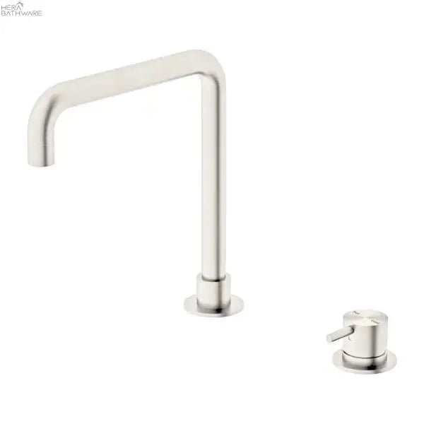 MECCA Hob Square Spout Basin Mixer - Hera BathwareBrushed Nickel