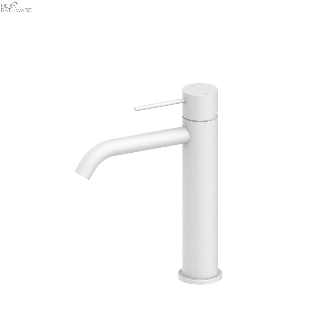 MECCA Mid Tall Basin Mixers - Hera BathwareMatte White