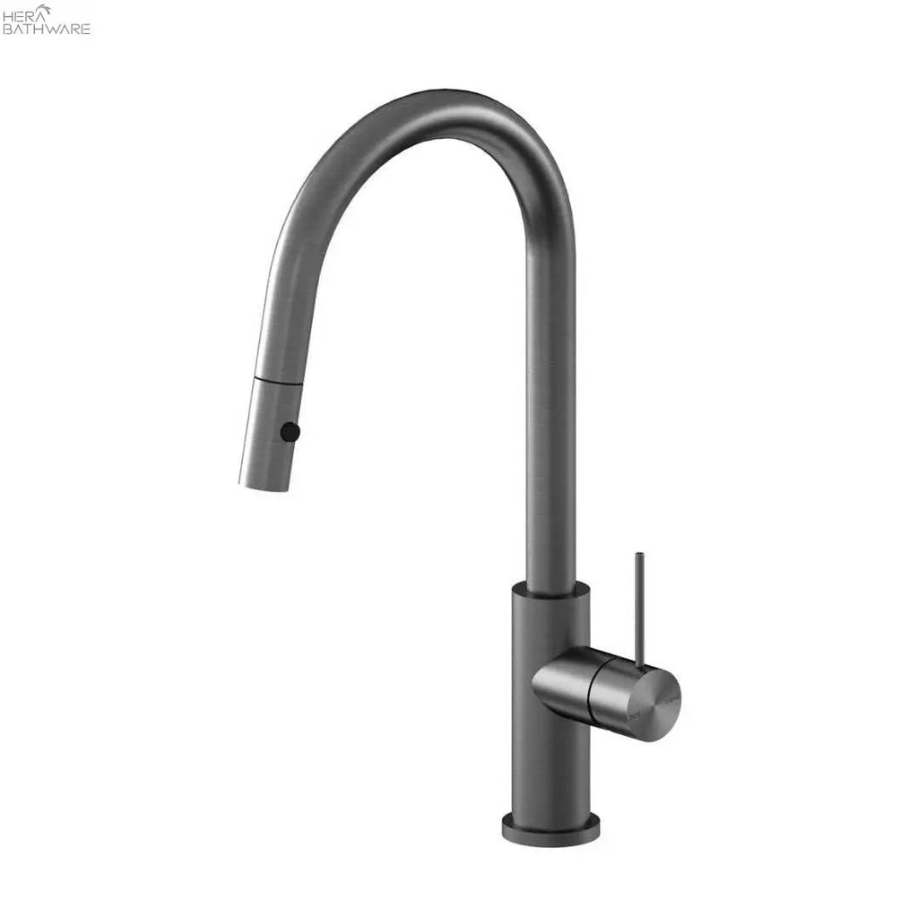 MECCA Pull - Out Sink Mixer with Vegie spray function - Hera BathwareGun Metal
