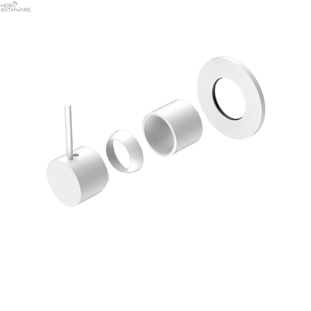 MECCA Shower Mixer Handle up Trim Kits Only - Hera BathwareMatte White80mm