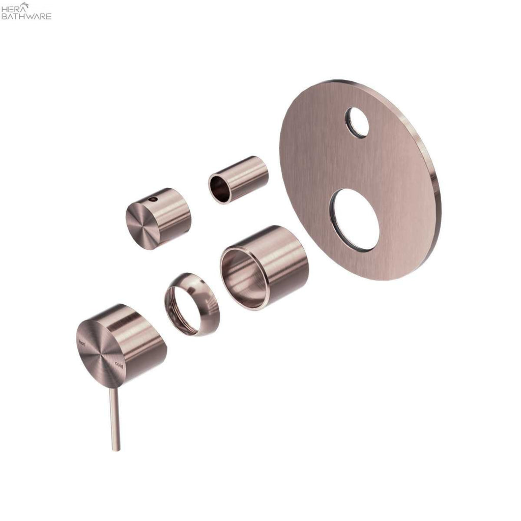 MECCA Shower Mixer with Divertor - Trim Kits Only - Hera BathwareBrushed BronzeWith Plate