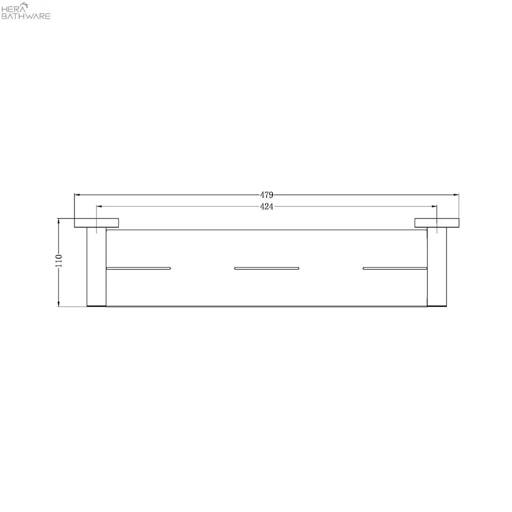 MECCA Shower Shelf - Hera BathwareChrome