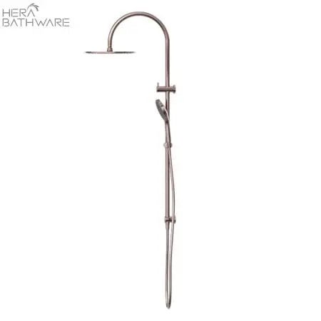 Mecca Twin Shower with Air shower II - Hera BathwareBrushed Bronze