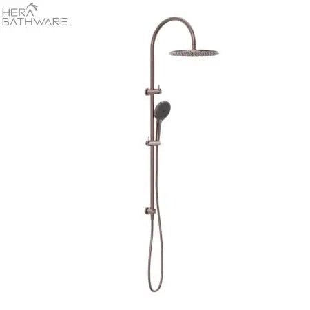 Mecca Twin Shower with Air shower II - Hera BathwareBrushed Bronze
