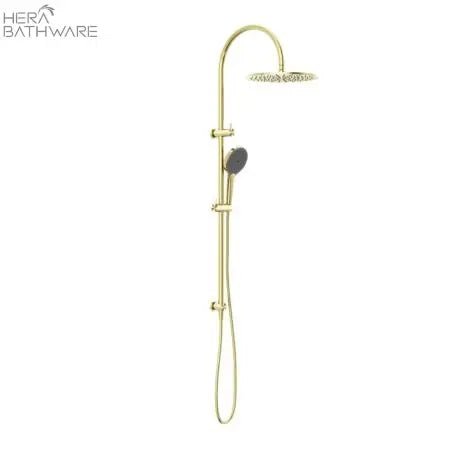 Mecca Twin Shower with Air shower II - Hera BathwareBrushed Gold