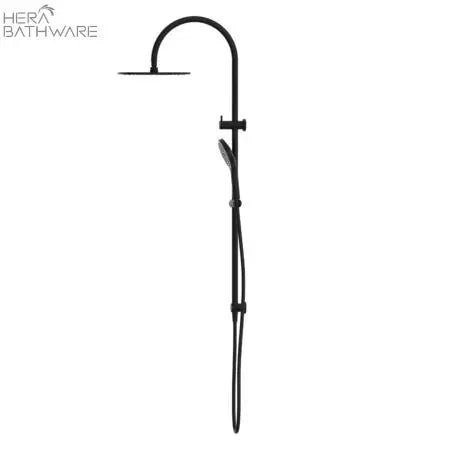Mecca Twin Shower with Air shower II - Hera BathwareMatte Black