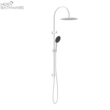 Mecca Twin Shower with Air shower II - Hera BathwareMatte White