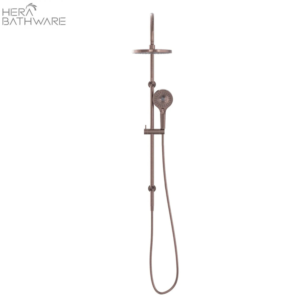 MECCA Twin Shower with Opal Shower - Hera BathwareBrushed Bronze