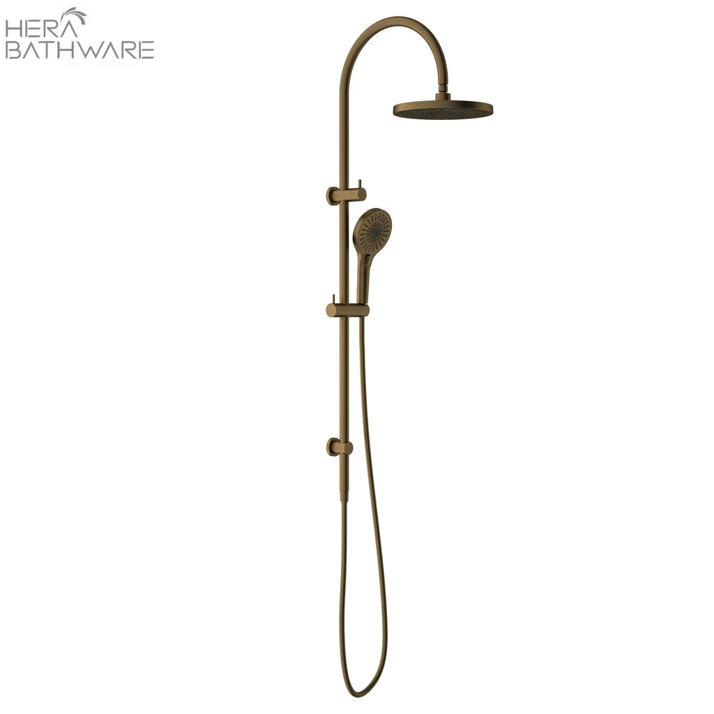 MECCA Twin Shower with Opal Shower - Hera BathwareBrushed Bronze