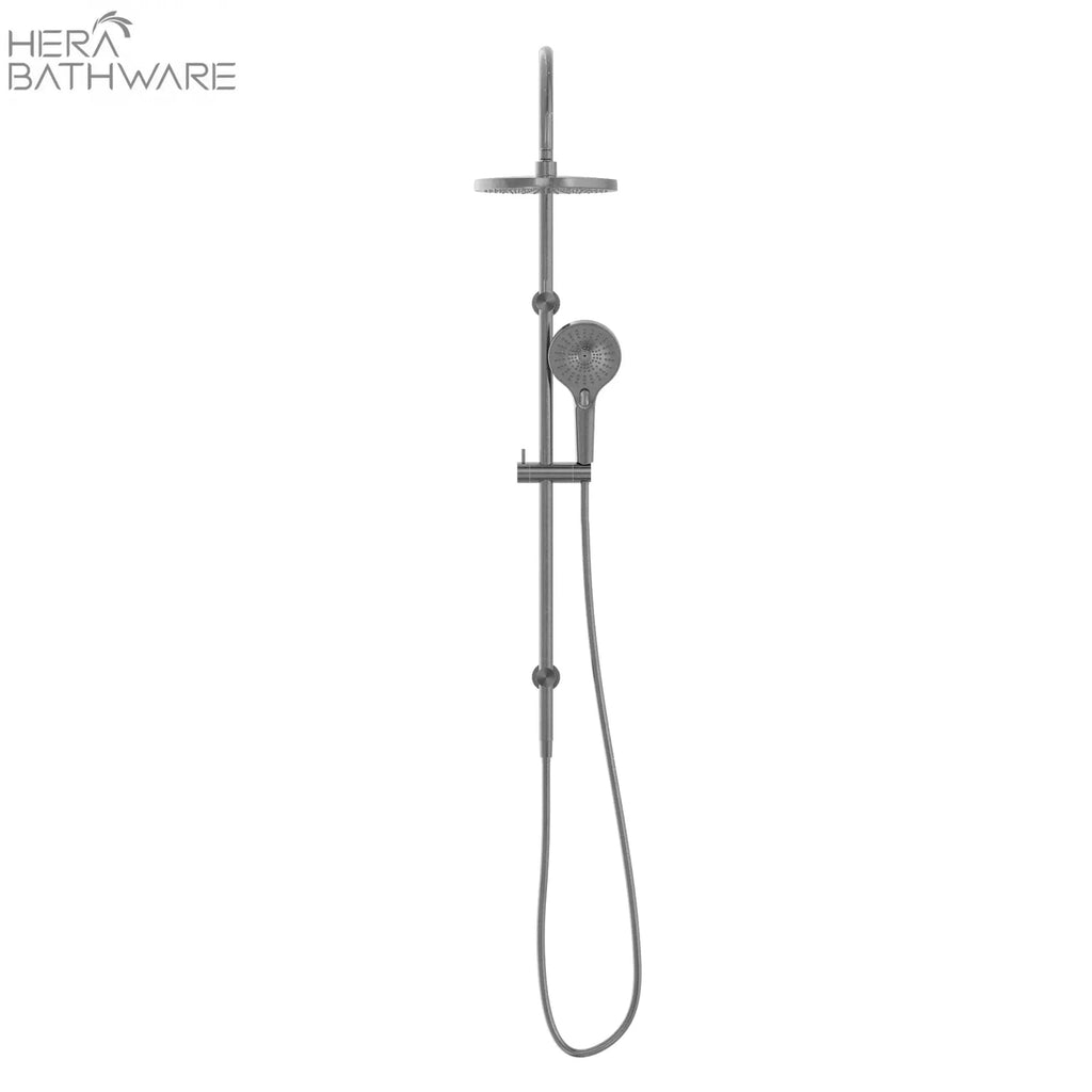 MECCA Twin Shower with Opal Shower - Hera BathwareGun Metal