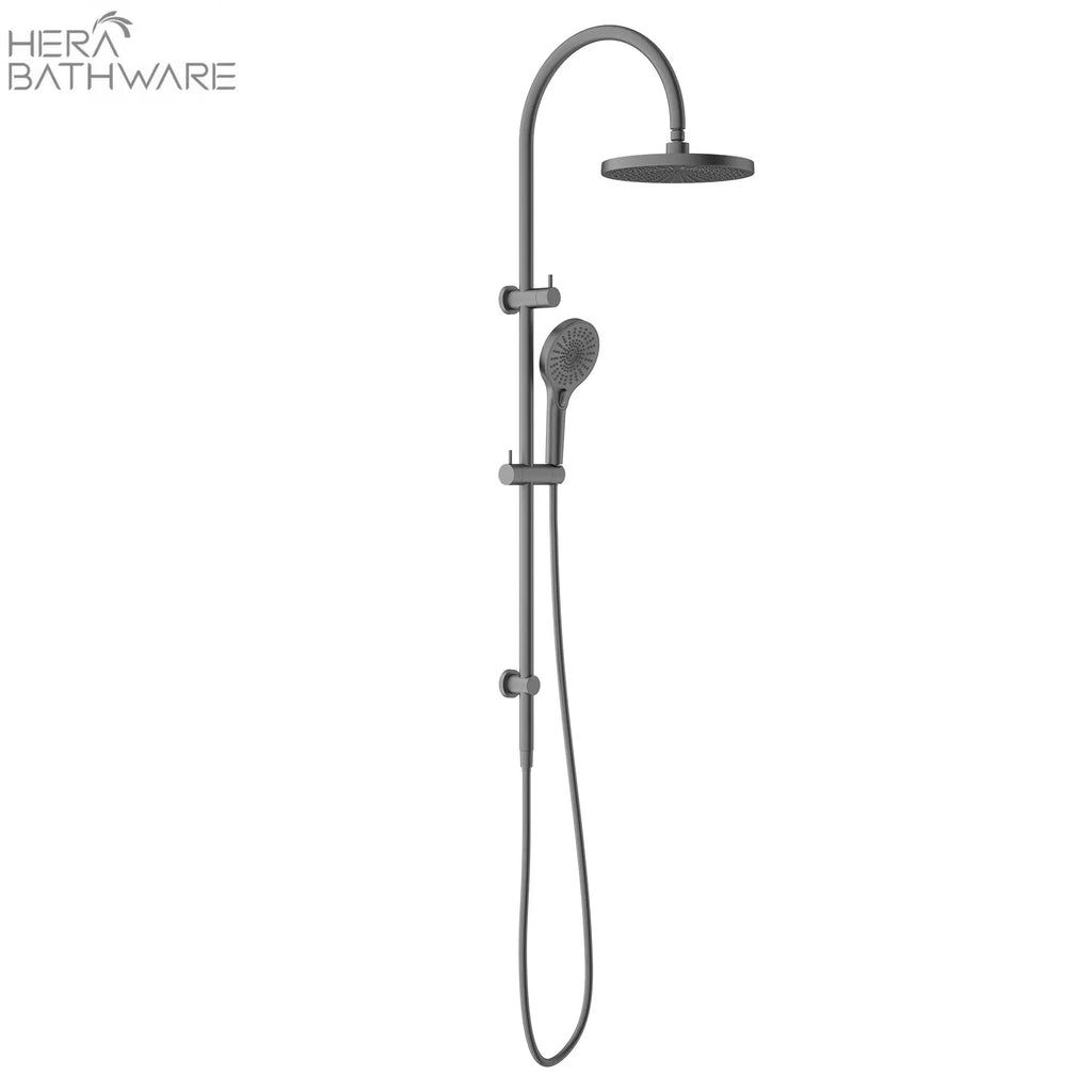 MECCA Twin Shower with Opal Shower - Hera BathwareGun Metal