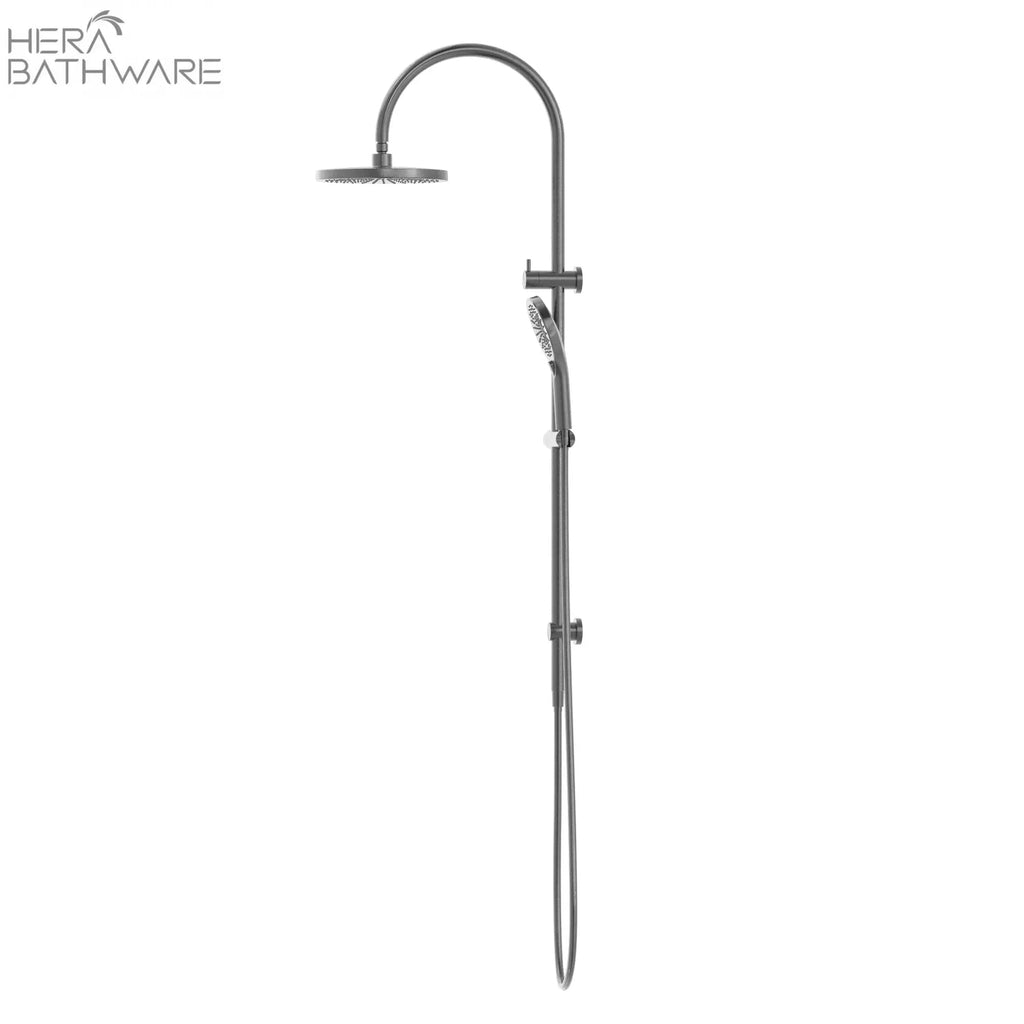 MECCA Twin Shower with Opal Shower - Hera BathwareGun Metal
