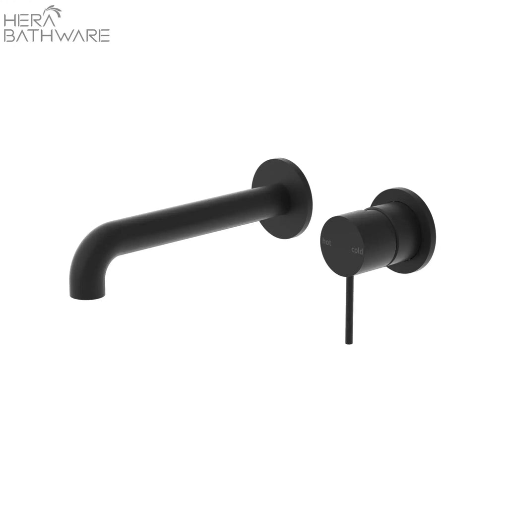MECCA Wall Basin Mixer Spout seperate 120 - 260mm - Hera BathwareMatte Black120mm