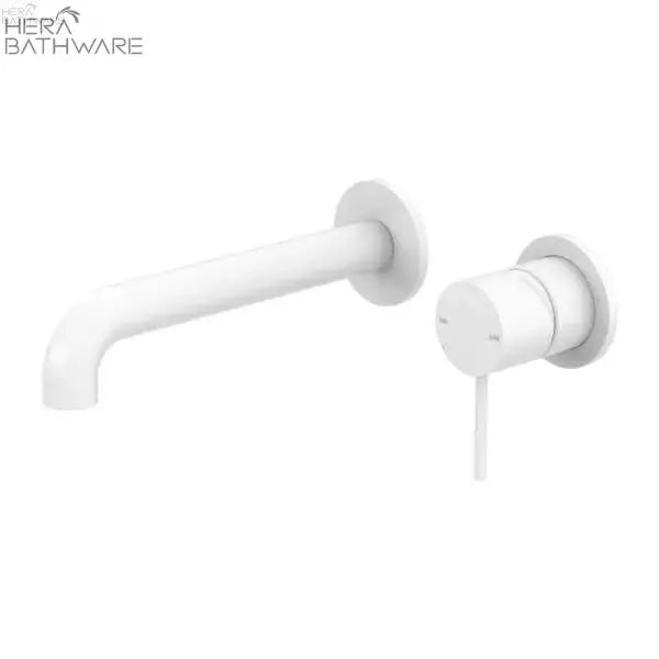 MECCA Wall Basin Mixer Spout seperate 120 - 260mm - Hera BathwareMatte White185mm