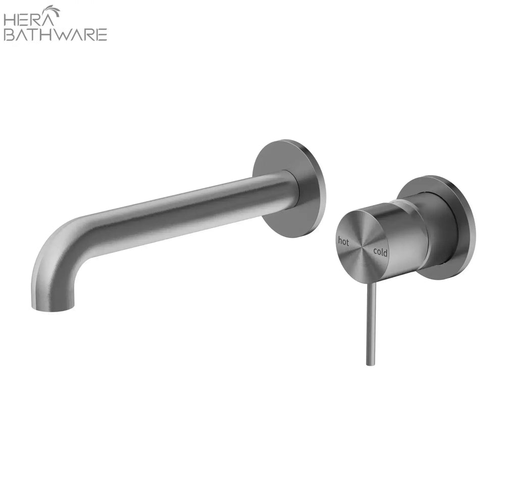 MECCA Wall Basin Mixer Spout seperate 120 - 260mm - Hera BathwareGun Metal260mm