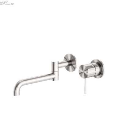 MECCA Wall Basin Mixers 225mm - Hera BathwareBrushed Nickel