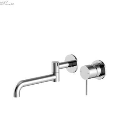 MECCA Wall Basin Mixers 225mm - Hera BathwareChrome