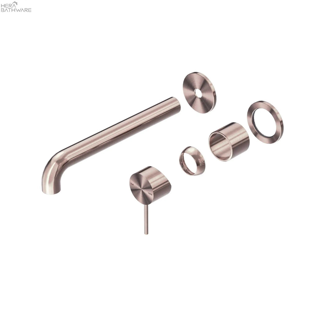 Mecca Wall Basin/Bath Mixer with Seperate Plate Trim Kits Only - Hera BathwareBrushed Bronze120mm