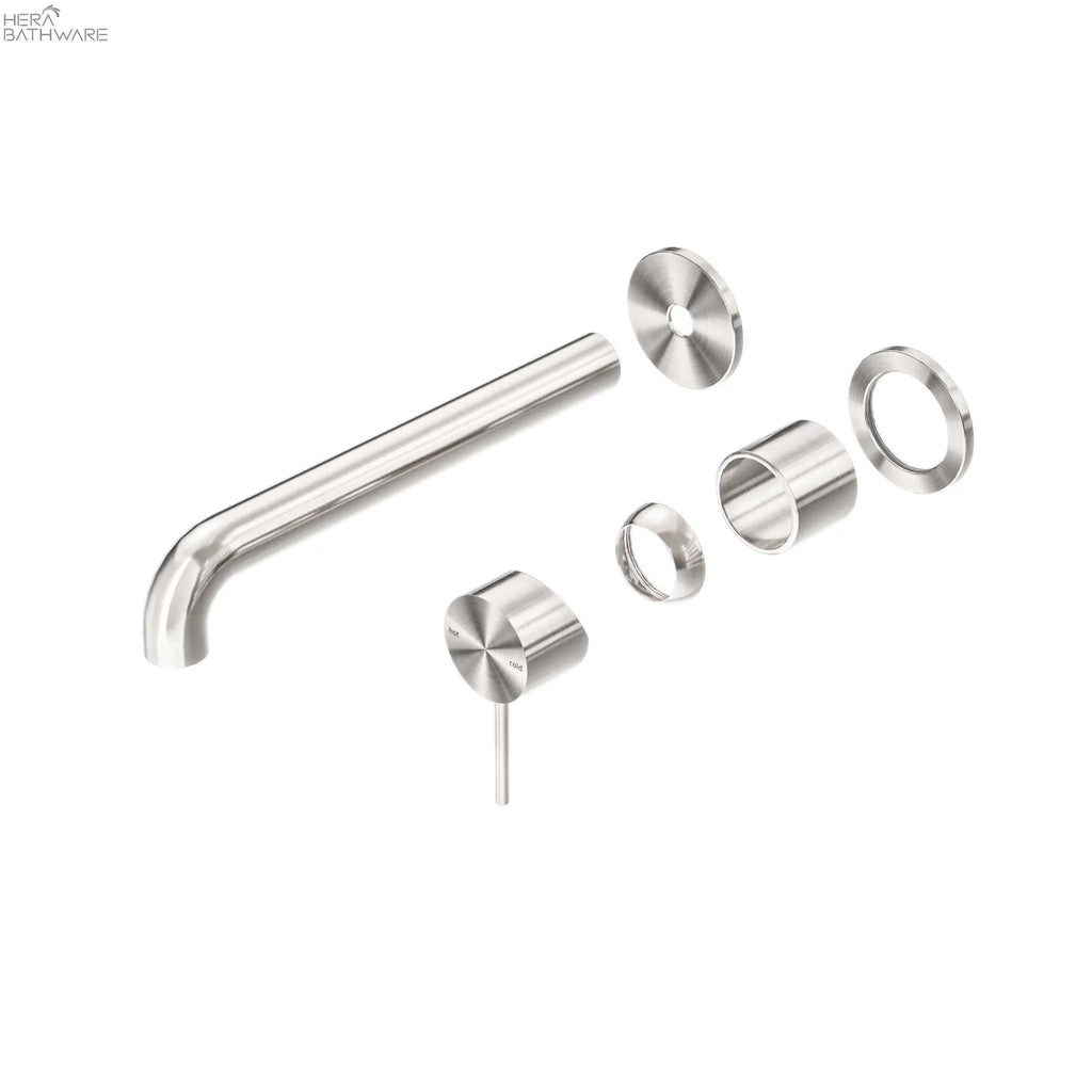 Mecca Wall Basin/Bath Mixer with Seperate Plate Trim Kits Only - Hera BathwareBrushed Nickel120mm