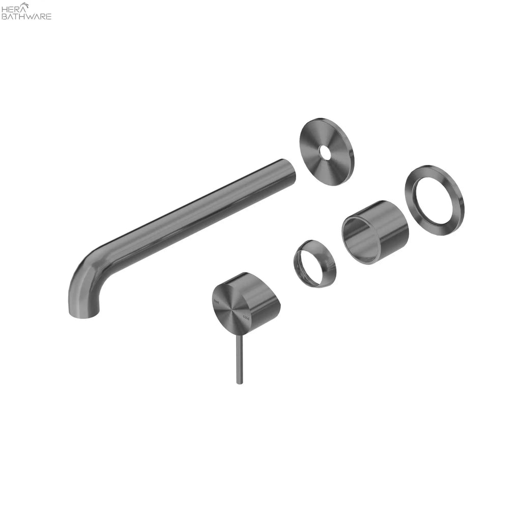 Mecca Wall Basin/Bath Mixer with Seperate Plate Trim Kits Only - Hera BathwareGun Metal120mm