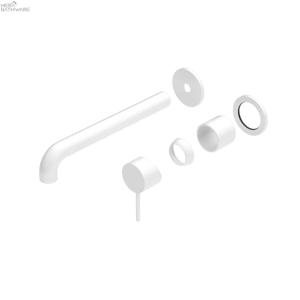 Mecca Wall Basin/Bath Mixer with Seperate Plate Trim Kits Only - Hera BathwareMatte White120mm