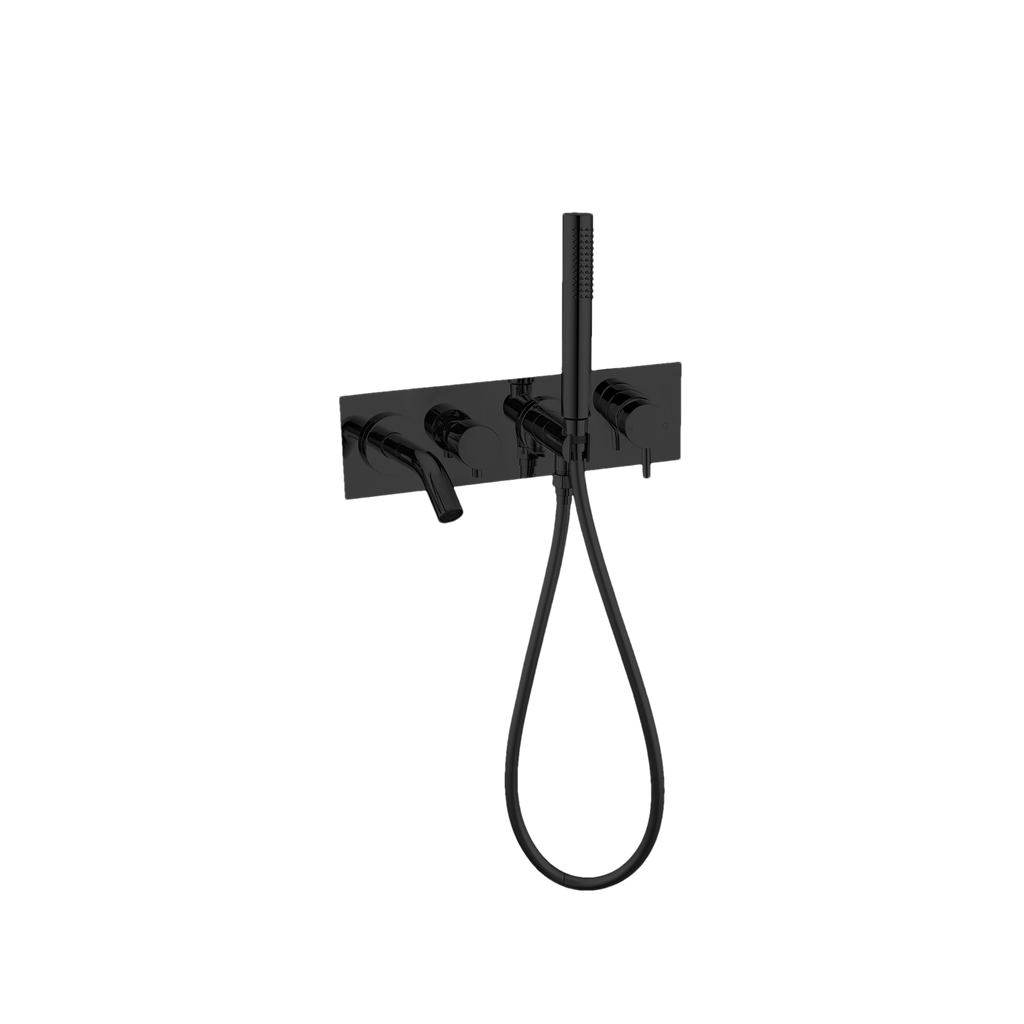 MECCA Wall Mount Bath Mixer with Hand Shower - Hera BathwareChrome