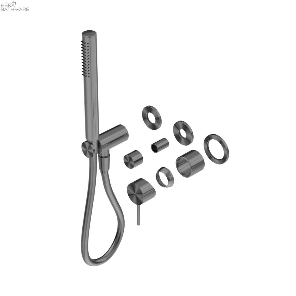 MECCA Wall Mount Handshower Divertor System Seperate - Trim Kits - Hera BathwareGun Metal