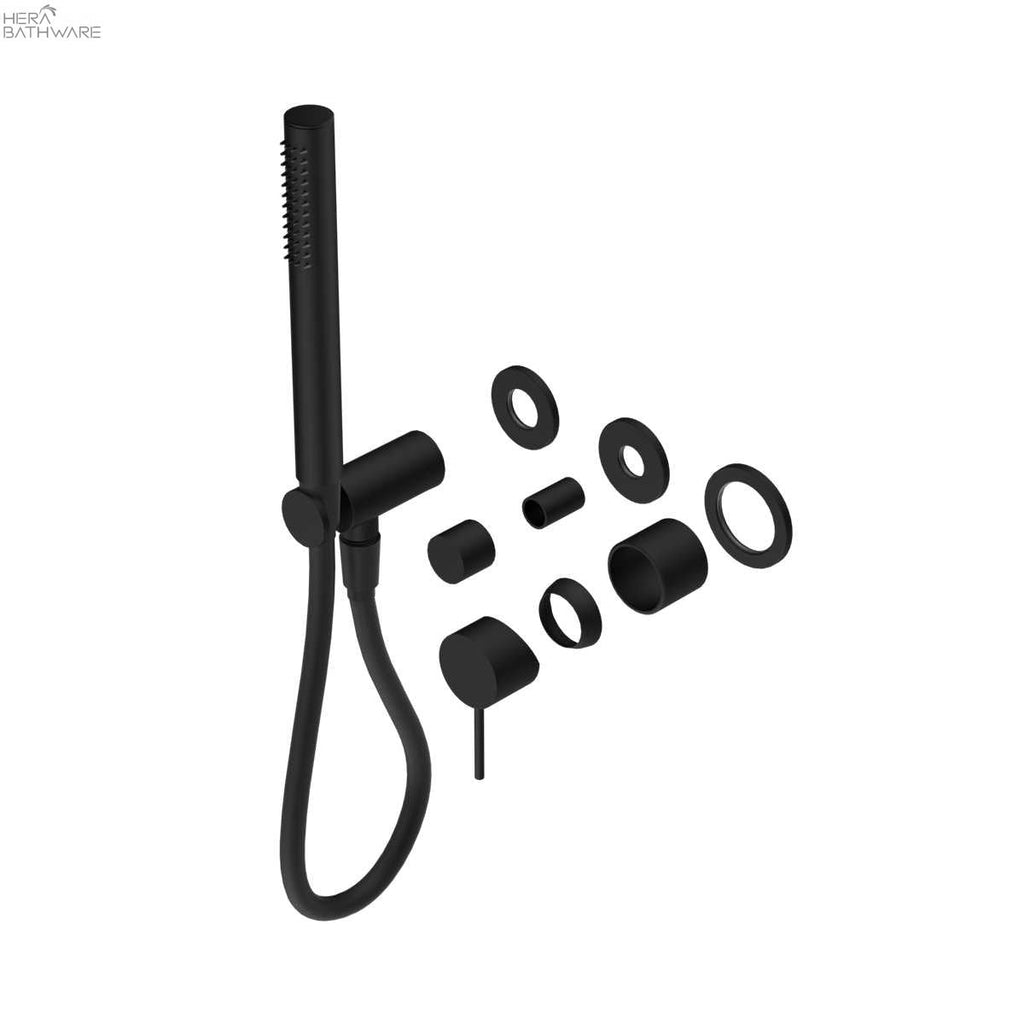 MECCA Wall Mount Handshower Divertor System Seperate - Trim Kits - Hera BathwareMatte Black