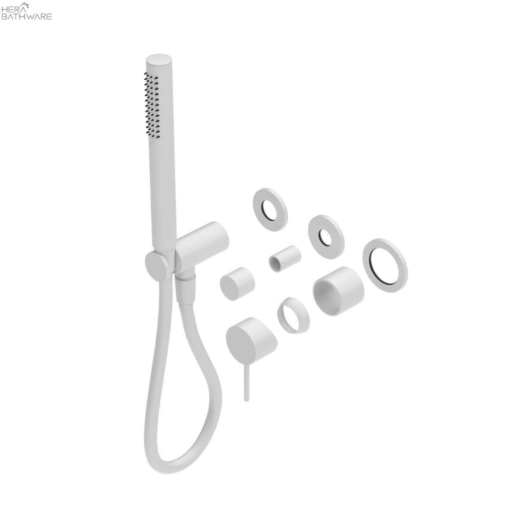 MECCA Wall Mount Handshower Divertor System Seperate - Trim Kits - Hera BathwareMatte White