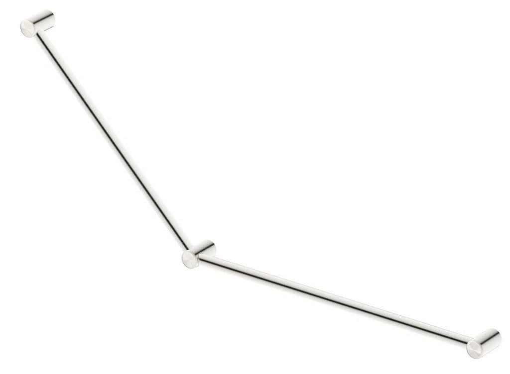 Mica Care Grab Rail – 45 Degree – 750x900mm - Hera Bathware X Bella Vista DDA - 45DE - 7590 - BN | Brushed Nickel