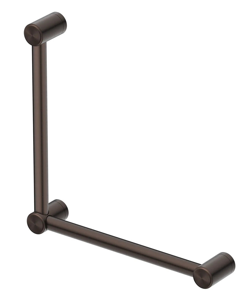 Mica Care Grab Rail – 90 Degree – 450x450mm - Hera Bathware X Bella Vista DDA - 90DE - 4545 - DB | Dusk Bronze