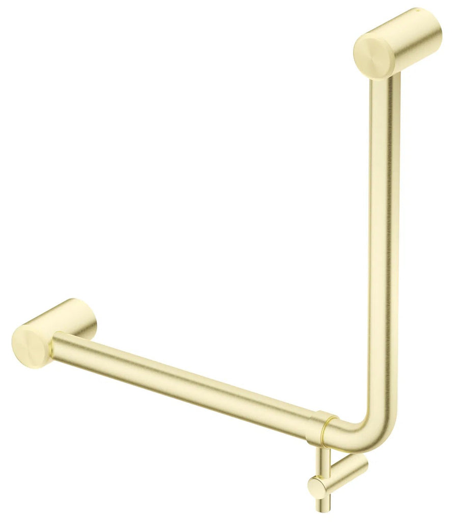 Mica Care Grab Rail – Curved 90 Degree – 450x450mm - Hera Bathware X Bella Vista AMB - 90DE - 4545 - FG | French Gold