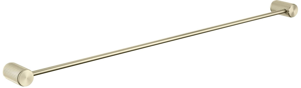 Mica Fluted Single Towel Rail - Hera BathwareFrench Gold