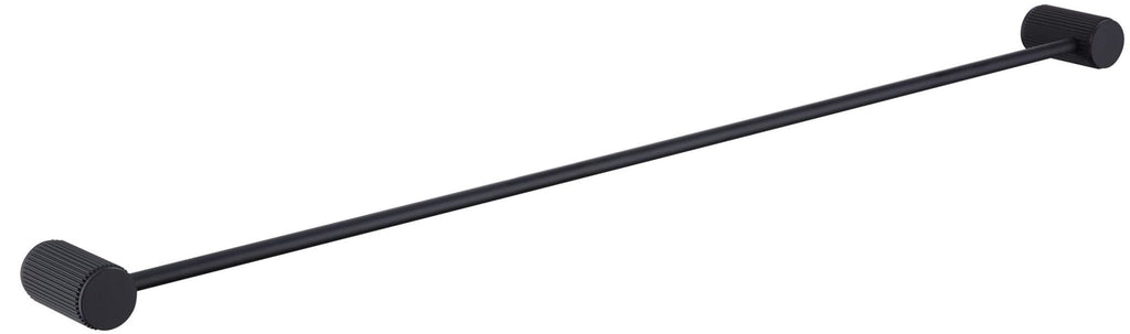 Mica Fluted Single Towel Rail - Hera BathwareMatte Black