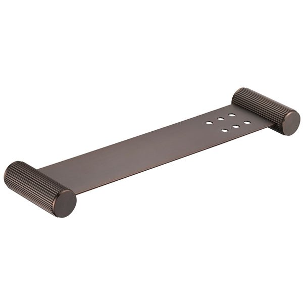Mica Fluted Stainless Shelf – 400mm - Hera Bathware X Bella Vista 11MS - P - 400 - NR - DB | Dusk Bronze