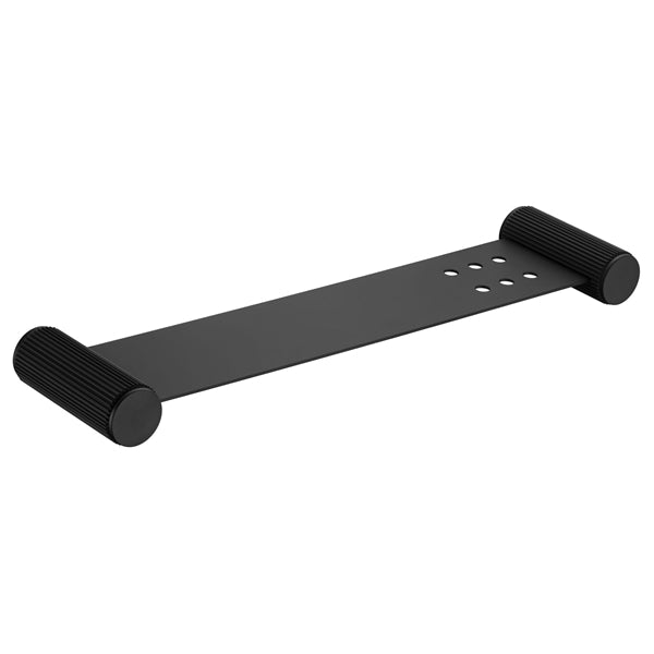 Mica Fluted Stainless Shelf – 400mm - Hera Bathware X Bella Vista 11MS - P - 400 - NR - BLK | Matte Black
