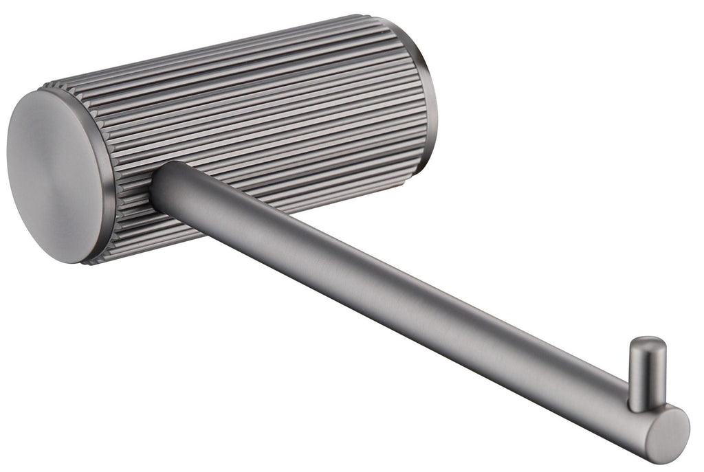 Mica Fluted Toilet Paper Holder - Hera BathwareGun Metal