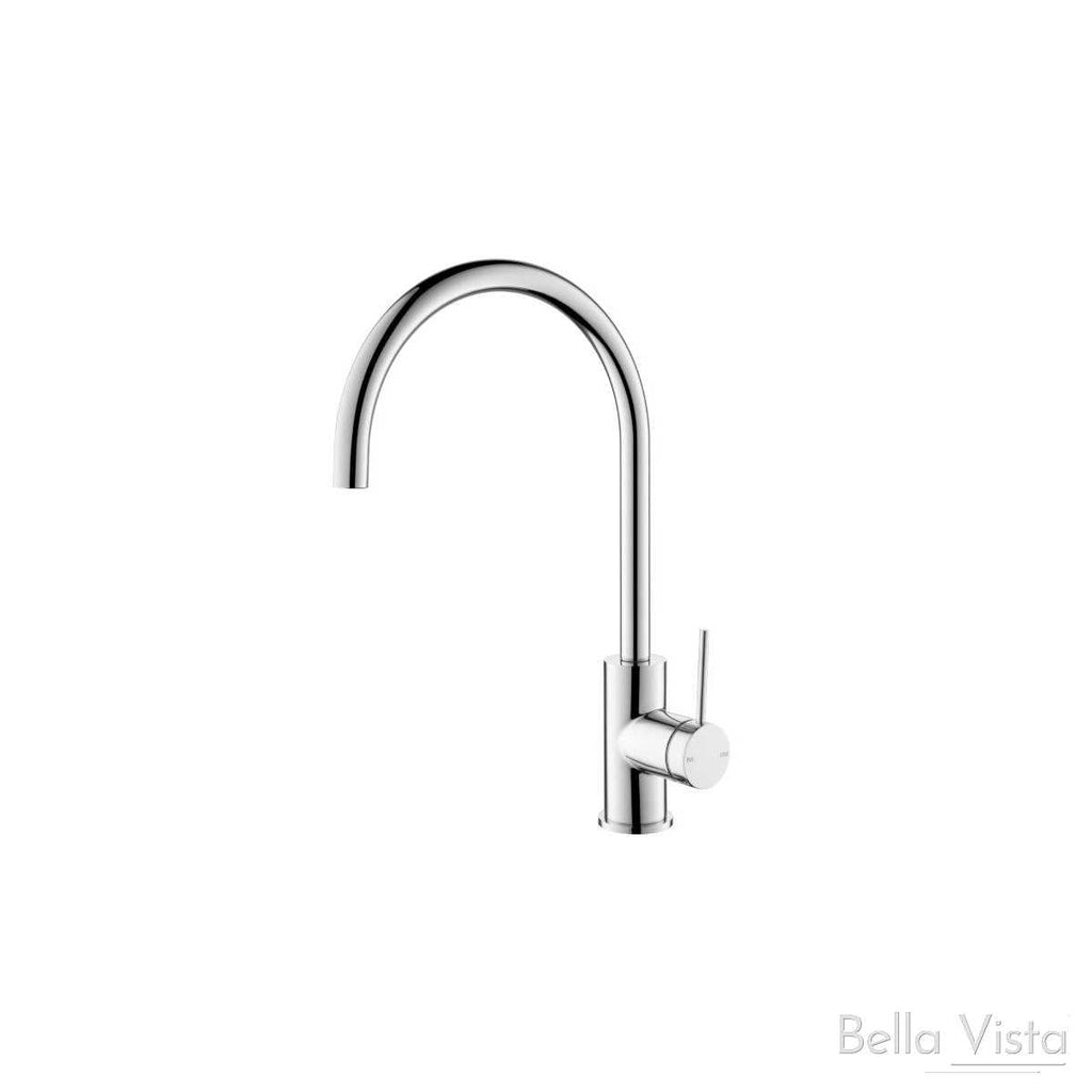 Mica Gooseneck Sink Mixer - Hera BathwareChrome