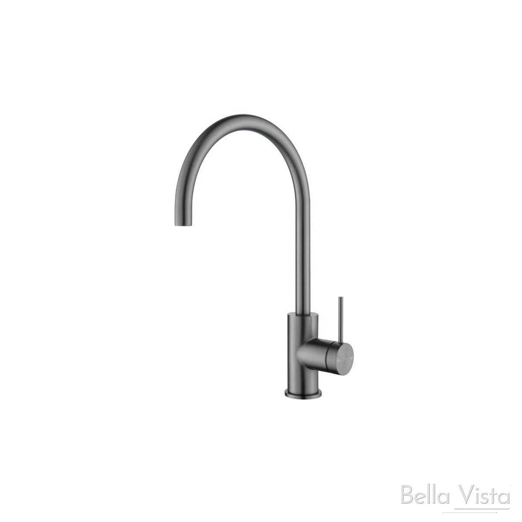 Mica Gooseneck Sink Mixer - Hera BathwareGunmetal