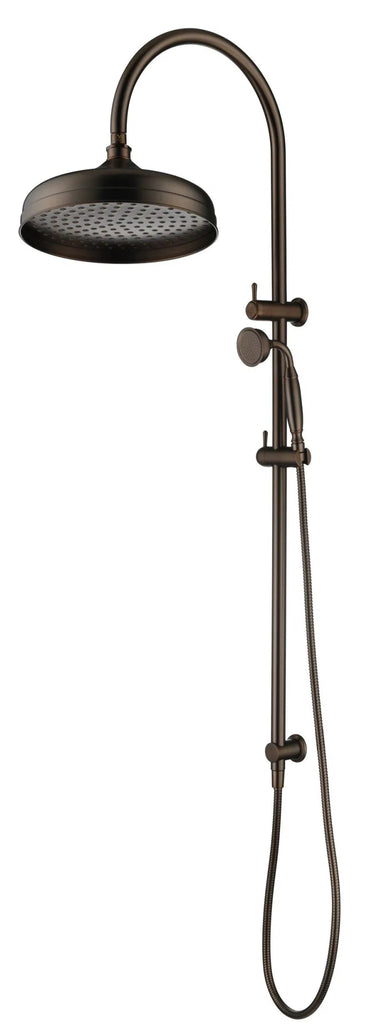 Mica Heritage Dual Shower Rail - Hera Bathware X Bella Vista DSH - 4 - 1H - DB | Dusk Bronze