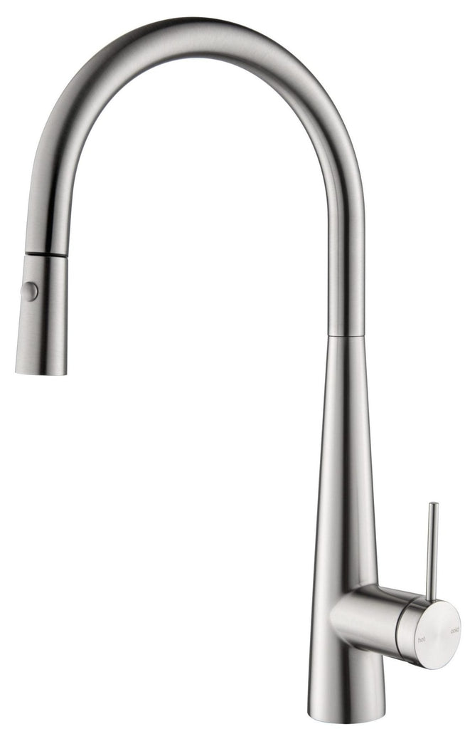 Mica Pull - Out Cone Sink Mixer - Hera BathwareBrushed Nickel
