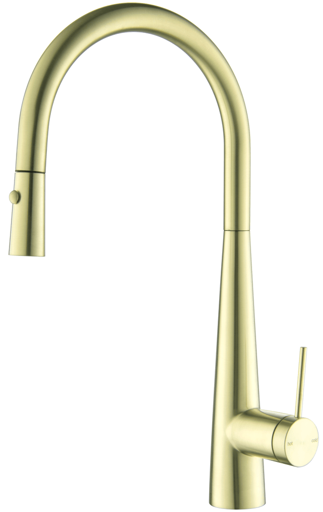 Mica Pull - Out Cone Sink Mixer - Hera BathwareFrench Gold