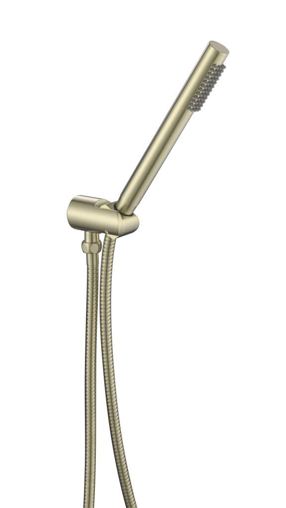 Mica Slim Hand Shower on Bracket - Hera Bathware X Bella Vista R03 - V2 - SHRT - FG | French Gold